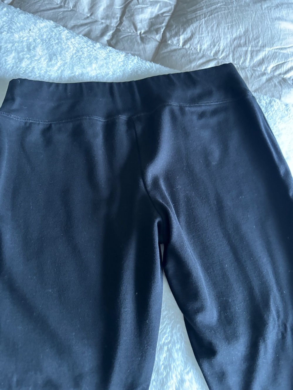Women's Black Ponte Stretch Pants - Picture 4 of 5